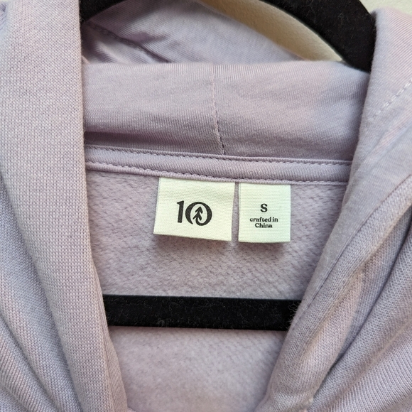 Ten Tree Eco Facts Oversized Hoodie in Lavender - Picture 7 of 8